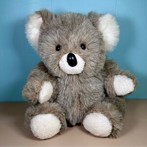 Cuddle Wit Koala Bear 14” Gray White Brown Plush Stuffed Animal Vtg 80s